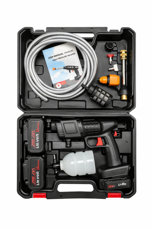 36V Cordless High Pressure Car Wash Gun (2 Batteries)🔥