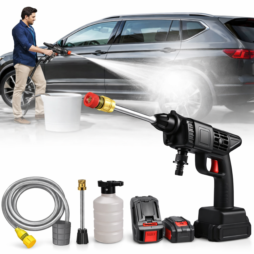 36V Cordless High Pressure Car Wash Gun (2 Batteries)🔥