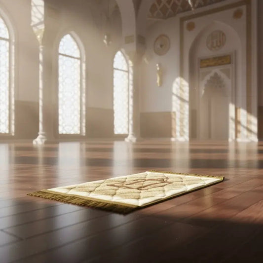 Travel-Friendly Velvet Prayer Mat Techni Product