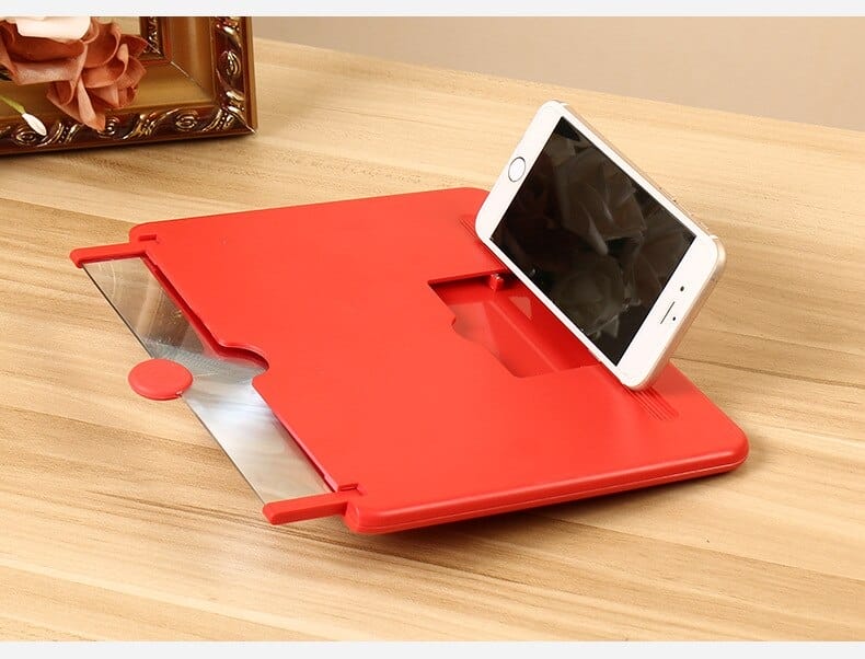 12” HD Mobile Screen Magnifier – Foldable Phone Cinema Stand