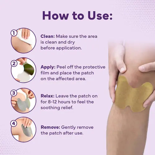 Herbal Knee Pain Relief Patch – Pack of 10 Techni Product