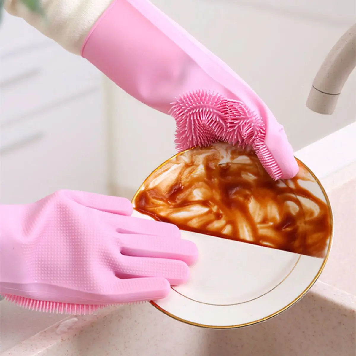 2pcs – Silicone Washing Gloves Techni Product