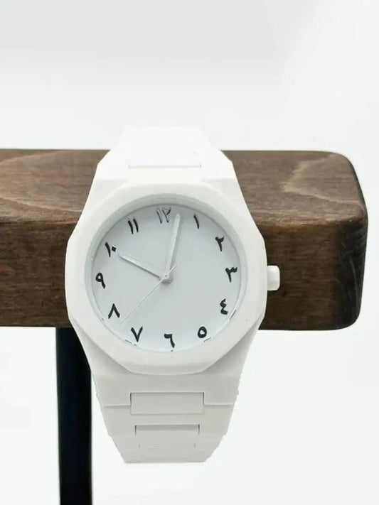 Aura White Wrist Watch – Modern & Elegant Techni Product