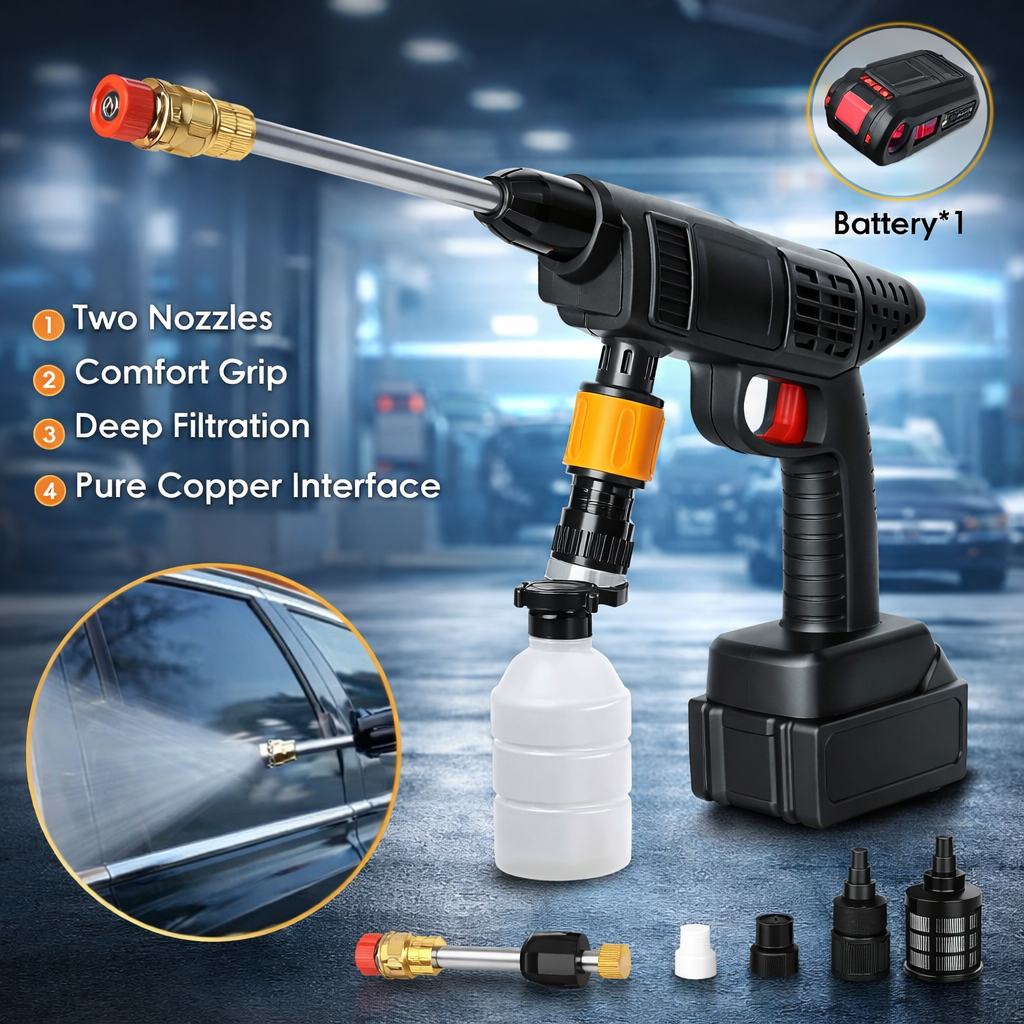 36V Cordless High Pressure Car Wash Gun (2 Batteries)🔥