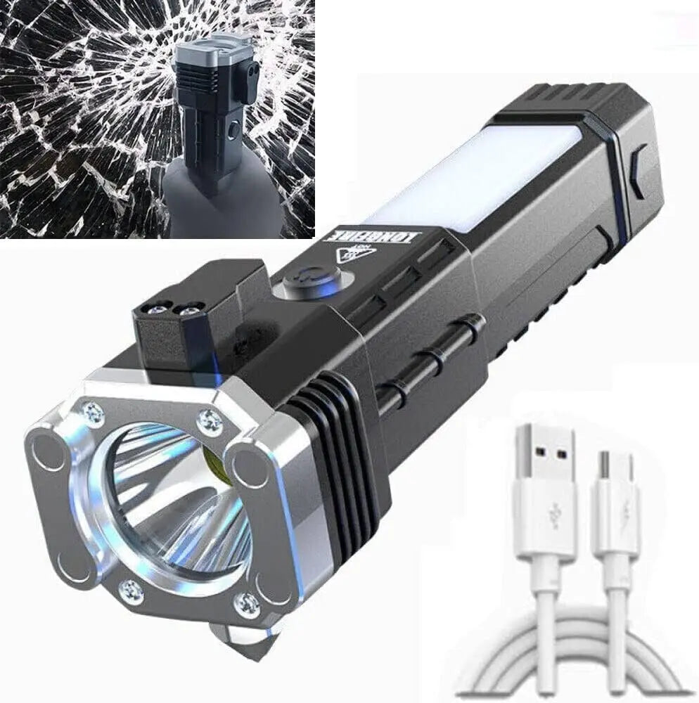 Tactical LED _ZOOM Flashlight -with Hammer Techni Product