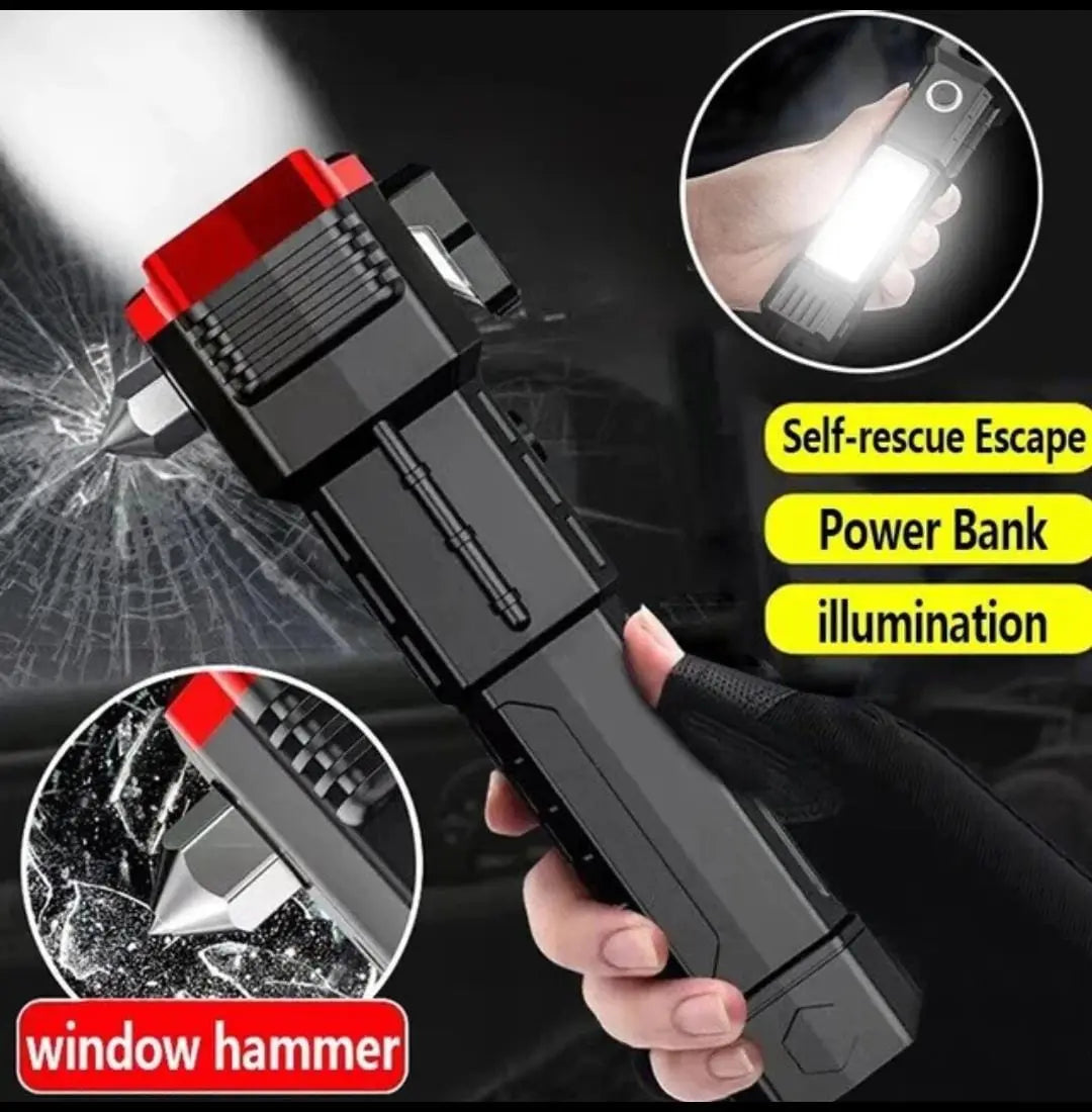 Tactical LED _ZOOM Flashlight -with Hammer Techni Product
