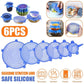 6PCS Silicone Spill Stopper Lid Set Techni Product