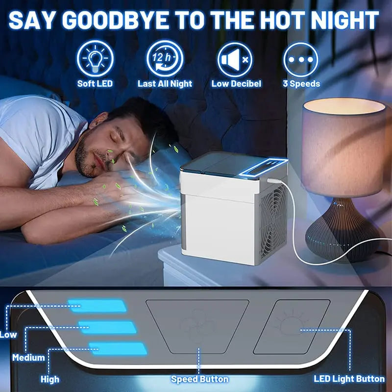 Portable USB Air Cooler Fan & Humidifier Techni Product