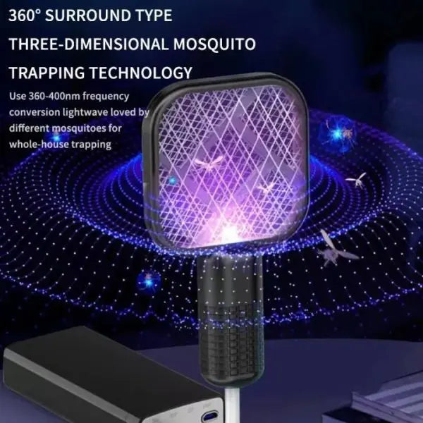 Portable USB Bug Zapper Racket with UV Light Techni Product