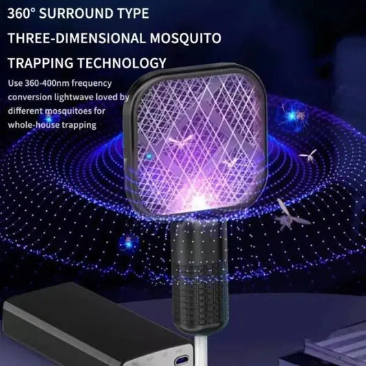 Portable USB Bug Zapper Racket with UV Light Techni Product