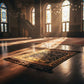 Travel-Friendly Velvet Prayer Mat Techni Product
