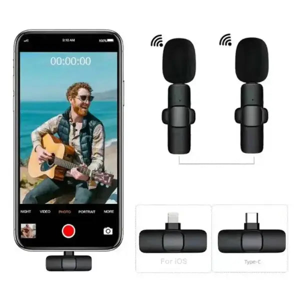 K8 Type-C Wireless Microphone Techni Product