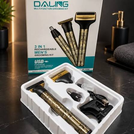 Daling 3-in-1 Grooming Kit – Trimmer + shaver + nose cutter