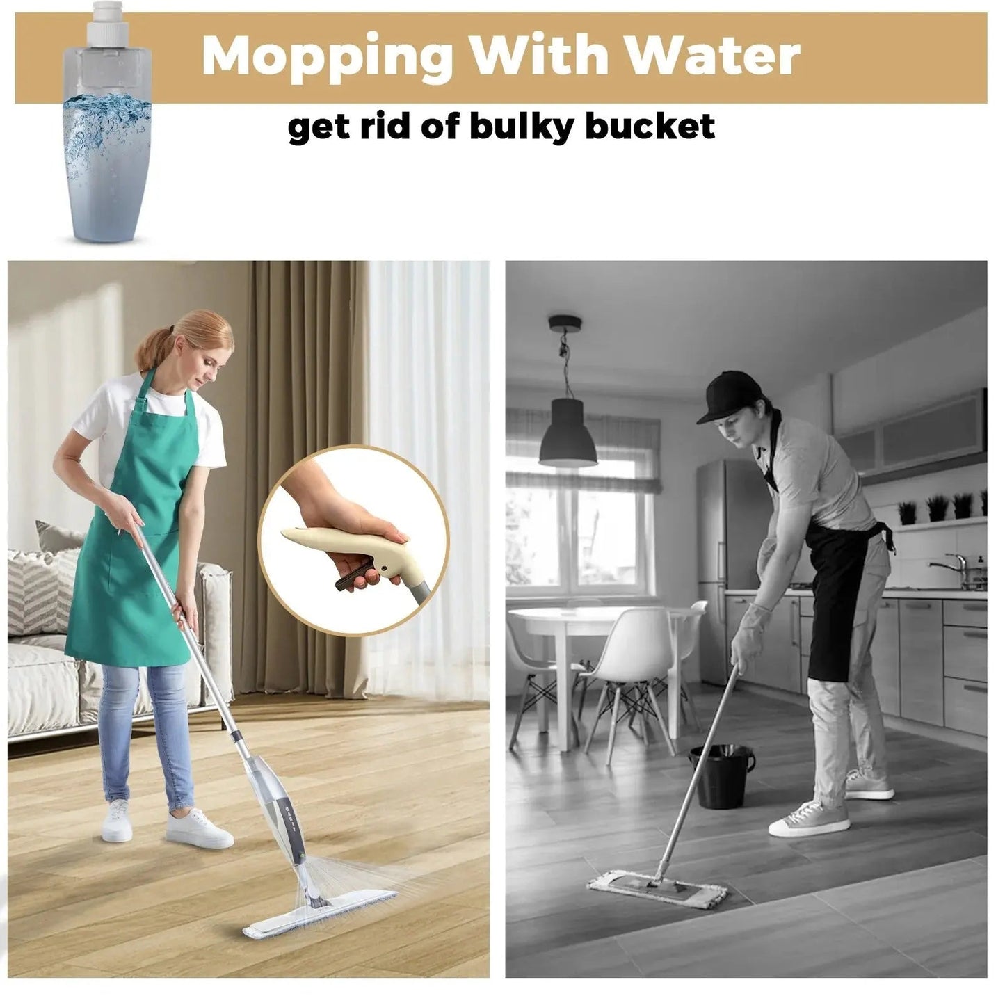 Spray Flat Mop for Quick Floor Cleaning Techni Product
