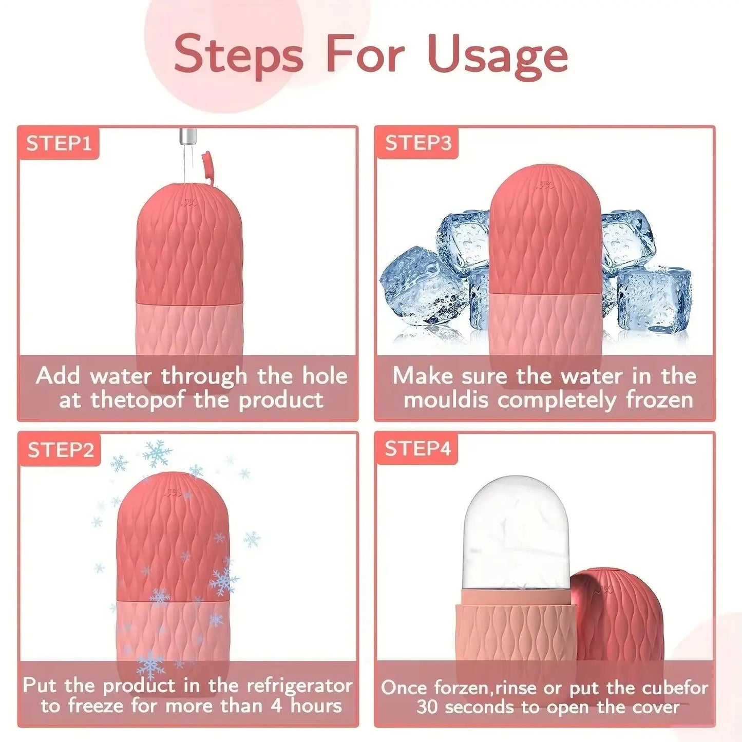 Silicone Ice Cube Facial Roller & Cleansing Scrub Techni Product