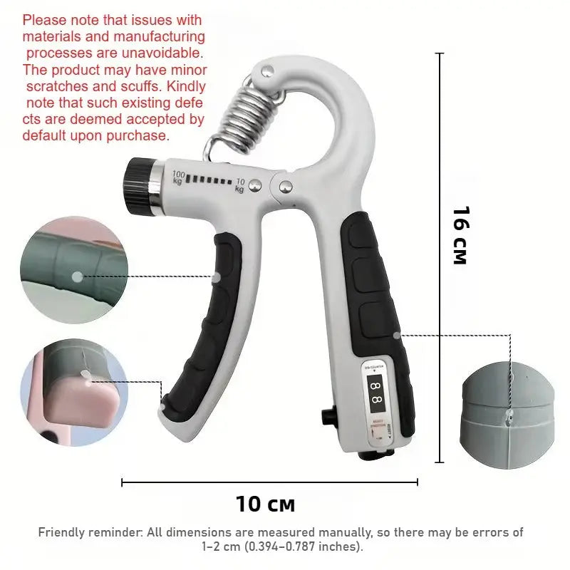 Adjustable Hand Gripper Exerciser with Counter Techni Product