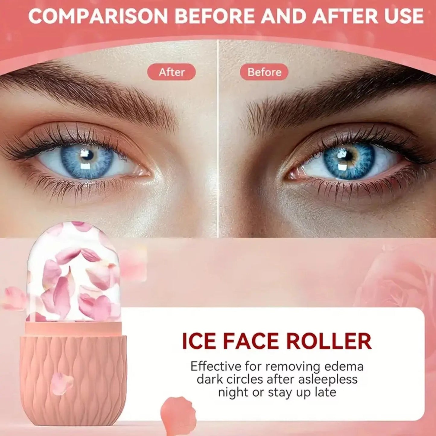 Silicone Ice Cube Facial Roller & Cleansing Scrub Techni Product